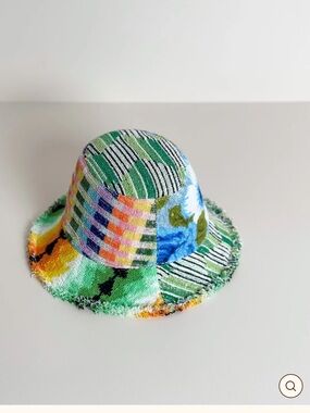 Re/lax Remade One of a kind bucket hat terry cloth NWT